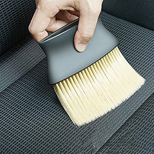 Auto Interior Dust Brush,Car Cleaning Brushes Duster,Long Hair Soft Bristles Detailing Brush Dusting Tool for Automotive Dashboard,Air Conditioner Vents,Leather, Computer,Scratch Free