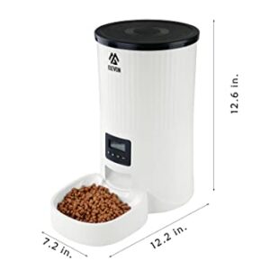 ELEVON 4L Automatic Pet Feeder Food Dispenser,Auto Dog Food Dispenser,10S Voice Recorder&Programmable Timed Cat Feeder with Desiccant Bag for Small Large Pets Puppy Kitten Rabbit Large Capacity