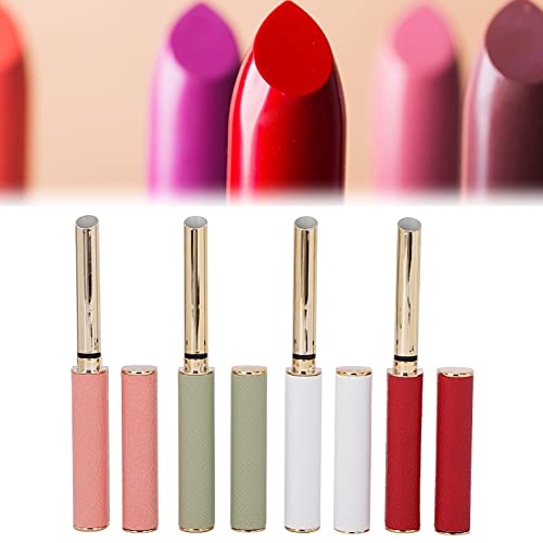 Empty Lipstick Tubes, 4Pcs Refillable DIY Lip Balm Tube Containers, Reusable Storage Containers Lip Balm Making Kit