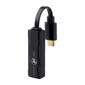 linsoul 7hz sevenhertz 71 portable headphone amplifier dac dongle with ak4377 chip, high-end occ cable, supports android 5.1 and above