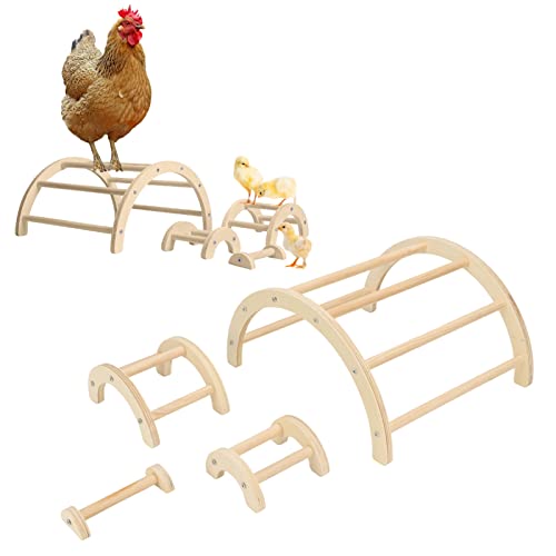 Wooden Chick Perch,Chicken Stand Toy Chicken Toys Chicken Roosting Bar Chick Chicken Perch for Chick Hamsters Small Animals