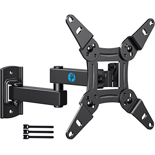 Pipishell Full Motion TV Monitor Wall Mount for Most 13–42 inch LED LCD Flat Curved ScreenTVs & Monitors, 360° Rotation, Swivel, Extension, Tilt, Small TV Mount Max VESA 200x200mm up to 33 lbs, PISF4