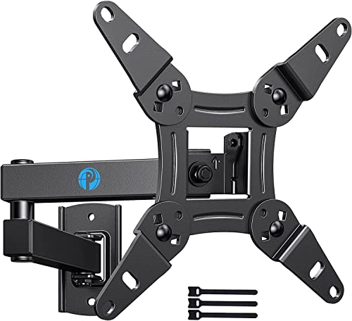 Pipishell Full Motion TV Monitor Wall Mount for Most 13–42 inch LED LCD Flat Curved ScreenTVs & Monitors, 360° Rotation, Swivel, Extension, Tilt, Small TV Mount Max VESA 200x200mm up to 33 lbs, PISF4