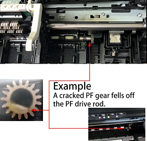 BCH Paper Feed (PF) Gear or HP OfficeJet Pro 69xx Series - Fix 6901, 6958, 6968, 6978, 6979. Printhead Carriage Stuck