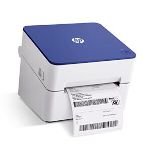 hp shipping label printer, 4x6 commercial grade direct thermal, compact & easy-to-use, high-speed 300 dpi printer, barcode printer, compatible with amazon, ups, shopify, etsy, ebay, shipstation & more