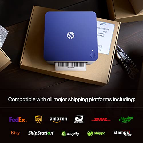 HP Shipping Label Printer, 4x6 Commercial Grade Direct Thermal, Compact & Easy-to-use, High-Speed 300 DPI Printer, Barcode Printer, Compatible with Amazon, UPS, Shopify, Etsy, Ebay, ShipStation & More