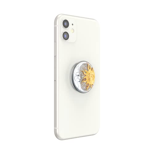 PopSockets Plant-Based Phone Grip with Expanding Kickstand, Eco-Friendly PopSockets for Phone - Translucent Sun and Moon