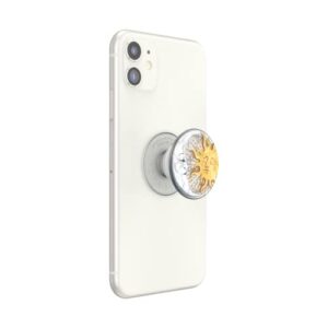 PopSockets Plant-Based Phone Grip with Expanding Kickstand, Eco-Friendly PopSockets for Phone - Translucent Sun and Moon