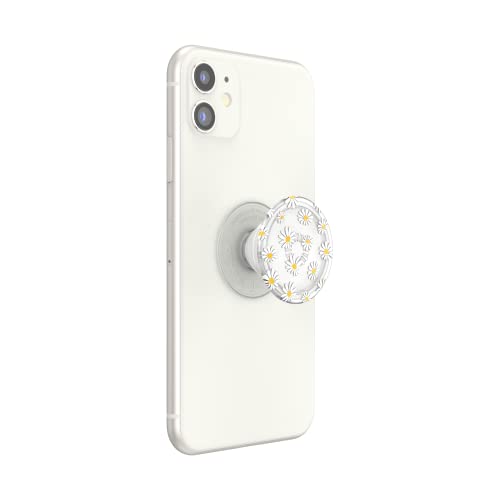 PopSockets Plant-Based Phone Grip with Expanding Kickstand, Eco-Friendly PopSockets for Phone - Translucent He Loves Me Not