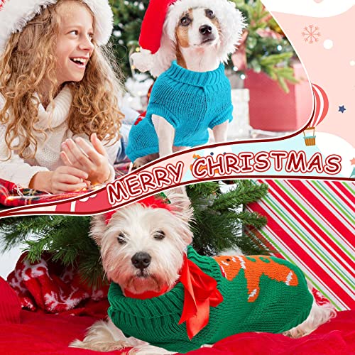 8 Pieces Dog Sweaters Large Christmas Dog Sweaters for Dogs Cat Dog Outfit for Small Medium Large Dog Cat Christmas Cosplay Clothes (Large)
