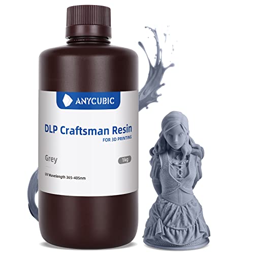 ANYCUBIC Resin 3D Printer Bundle, Photon D2 and DLP Caftsman Resin (Grey, 1000g)