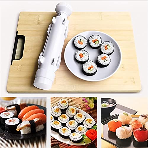 Quick Sushi Maker Roller Rice Mold Vegetable Meat Rolling Gadgets DIY Sushi Device Making Machine Kitchen Ware for kitchen (Color : Sushi Maker)