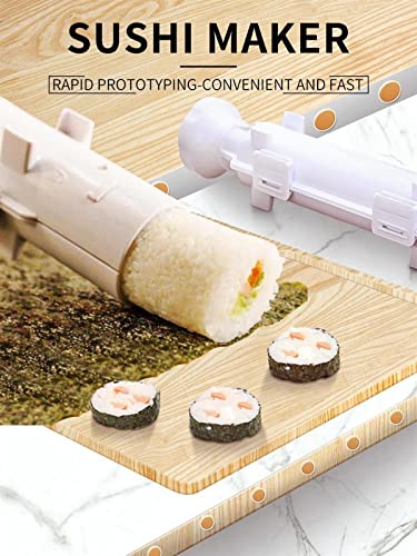 Quick Sushi Maker Roller Rice Mold Vegetable Meat Rolling Gadgets DIY Sushi Device Making Machine Kitchen Ware for kitchen (Color : Sushi Maker)