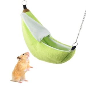 CONSIO 2 Pieces Rat Hammock Banana Hamster Bed House Hammock - Warm Swing - Hanging Soft Bed Mat - for Hamster Parrot Squirrel Guinea Pig Chinchillas Playing and Sleeping