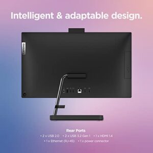 Lenovo IdeaCentre AIO 3-2022- All-in-One Desktop - 23.8" FHD Touch Display - HD 720p Camera - Windows 11 Home - 8GB Memory - 512GB Storage - AMD Ryzen 5 5625U - Black - Mouse & Keyboard Included