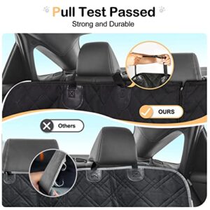 Dog Car Seat Cover for Back Seat, Travel Car Seat Covers Protector for Large Dogs for SUV Trucks Black