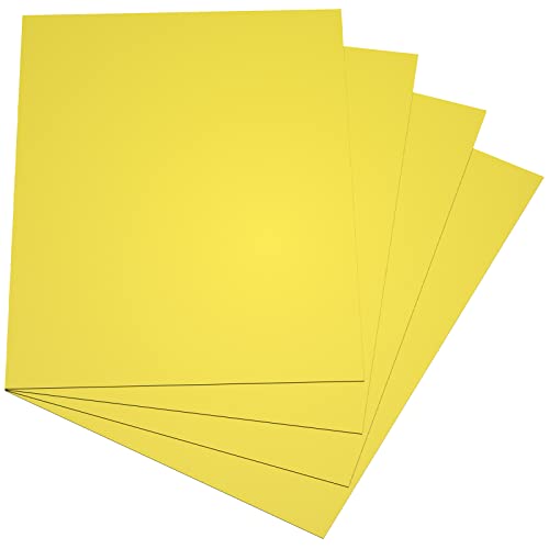 4pcs Super Strong Flexible Magnetic Sheet,Single Sided Magnetic Bendable Flexible Magnet,Yellow Magnetic Pad for Process Cutting Dies,Yellow Flat Magnets for Cars DIY,8.27" Wide,12" Long,0.77mm Thick