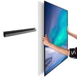 no stud tv mount, wall tv bracket hanger for 12-55 inch flat screen tvs, no drill, no anchors, 1 minute install, all hardware included