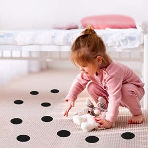 IKAYAS 50 Pcs 2 Inch Black Carpet Spot Markers Floor Dots Small Floor Circles Spots for Classroom Decoration Teacher Preshool Kids Supplies