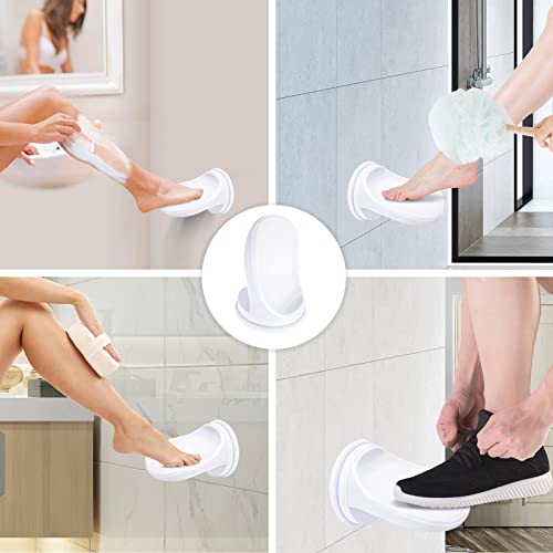 Shower Foot Rest for Shaving Legs, No Drilling Shower Step Foot Holder Shaving Cleaning Tools Suction Cup Stronger Adhesive Bathtub Foot Rest