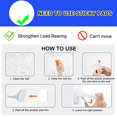 Shower Foot Rest for Shaving Legs, No Drilling Shower Step Foot Holder Shaving Cleaning Tools Suction Cup Stronger Adhesive Bathtub Foot Rest