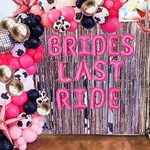 JeVenis Brides Last Ride Balloons Brides Last Rodeo Decoration Nashville Bachelorette Party Decorations Disco Cowgirl Bachelorette Decoration Lets Go Girls Decoration