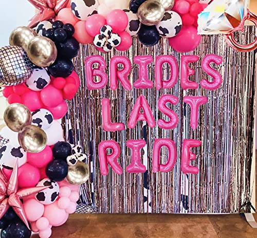 JeVenis Brides Last Ride Balloons Brides Last Rodeo Decoration Nashville Bachelorette Party Decorations Disco Cowgirl Bachelorette Decoration Lets Go Girls Decoration