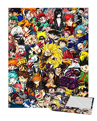 Anime Characters Super Soft Flannel Throw Blanket Warm Cozy Flannel Blanket Lightweight Shaggy Air Conditioner Blankets Apply to Couch Bed Office Etc Blanket 50"x40"¡­