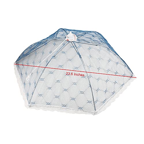 Food Covers for Outside, 23.6 Inches Food Tent 2 Pack, Food Covers for Outdoors Mesh Screen Suitable for Parties, Picnics, BBQ