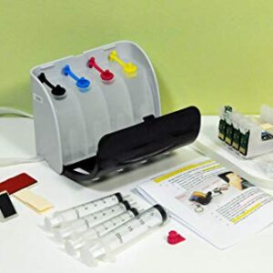 inkxpro Remanufactured Empty Ink System CISS Kit for T252XL Fit for Workforce WF-7720 WF-7710 WF-7210 WF-7620 WF-7610 WF-7110 WF-3640 WF-3620 Printer for Sublimation or Regular Printing.