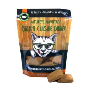 nature's advantage chick'n cuisine dinner cat food, 8oz, brown (6150-12)