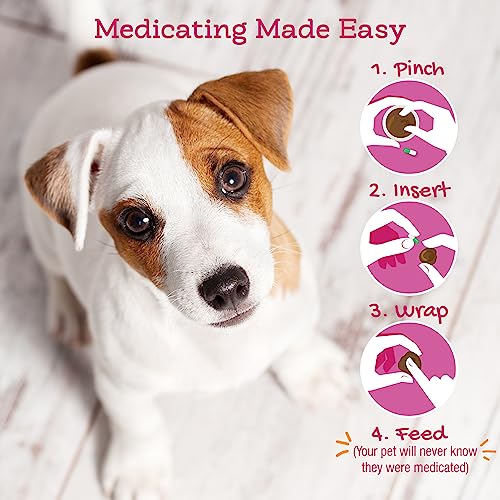 Riley's Pill Wrap for Dogs - Delicious Cheese & Bacon Flavored Pill Paste /Wrap Pills, Capsules, Tablets in a Pocket or Pouch to Mask The Taste & Make Pill Time Fun - 4.2 oz