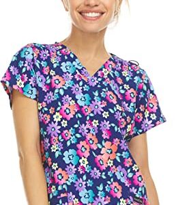 MediChic Scrubs Stretch Printed Scrub Top from XXS to 3X