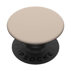 Simple Tan Sand Beige Design PopSockets Standard PopGrip