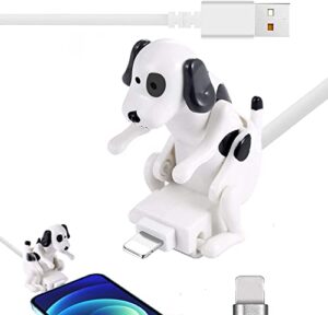 libachto funny dog charger for iphone, portable stray dog charging cable,dog toy smartphone usb cable charger, for iphone various models phones.(new for ios)