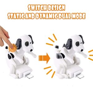 Libachto Funny Dog Charger for iPhone, Portable Stray Dog Charging Cable,Dog Toy Smartphone USB Cable Charger, for iPhone Various Models Phones.(New for iOS)