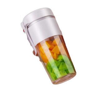 mini portable blender, fruit juicer, usb charger, 400ml, juicer cup (white)