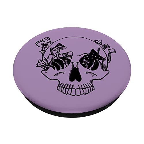 Mushroom Skull - Soft Purple PopSockets Swappable PopGrip