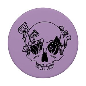 Mushroom Skull - Soft Purple PopSockets Swappable PopGrip