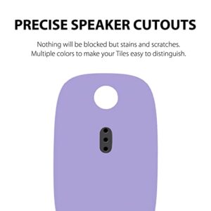 Silicone Case for Tile Pro 2022 with Keychains, 2 Pack Anti-Scratch Protective Cover with Carabiner (Pink/Purple)