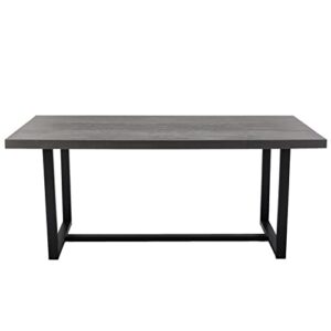 72” Kitchen & Dining Room Tables for 6-8 Person, Modern Farmhouse Rectangular Dining Table 72 with Metal Frame, 36 by 72 Dining Room Table for Home Office Furniture