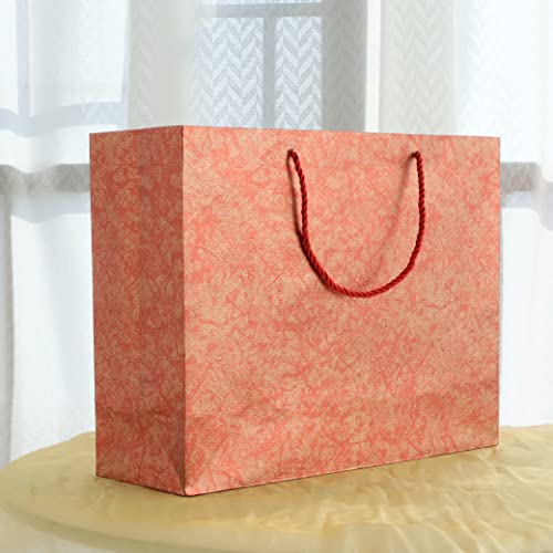 FENKON 2pcs 14" Large Birthday Gift Bags with Tissue Paper for Women Red Paper Gift Bags Medium Size for Mothers Day Christmas Valentines Day Anniversary