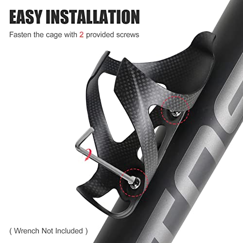 Super Light Cycling Carbon Fiber Bicycle Bottle Cage Cycling Water Bottle Holder