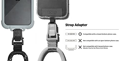 bitplay Urban Lite Strap 6mm, Black - Adjustable Strap/Lanyard for Wander Case/iPhone/Android Cases