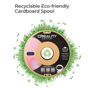 Creality CR-PLA Matte Filament 1.75mm 1.0kg Wide Compatible with 99% FDM Printers in The Market, Matte Black