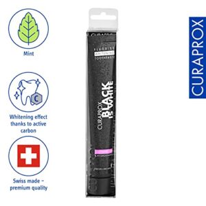 Curaprox Black is White Activated Charcoal Toothpaste, 90ml