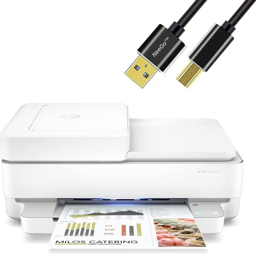 NEEGO HP Wireless Inkjet Color Printer Mobile Print, Scan & Copy, Auto Document Feeder Features 2-Sided Printing, Multi-Page scanning, Smart contextual Control Panel Buttons with 6 ft Cable