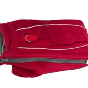 BoxDog Polar Fleece Warm Dog Jacket I Cold Weather Dog Coat | Dog Jackets Size XS, Small, Medium, Large, XLarge, XXL (Large, Red)