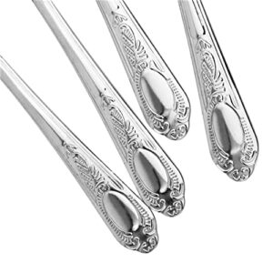 Teaspoon 12 Pieces Flatware Set Stainless Steel Cutlery Tableware Silverware Dinnerware Dishwasher Safe