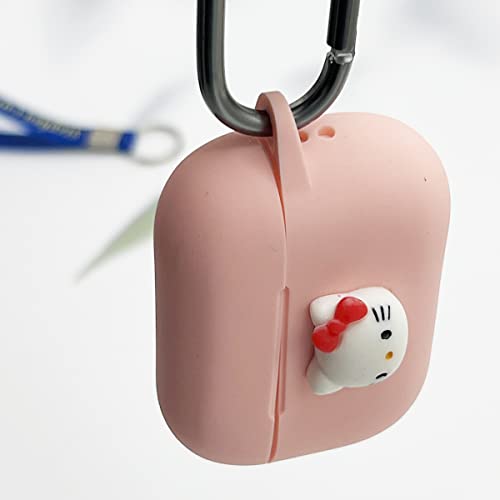 Cartoon Case for Airpods Pro 2nd Generation 2022,Seadream Kawaii Silicone Protective Cover 3D Cute Cat Animal Character Case Cover with Metal Keychain Compatible with Airpods pro 2nd